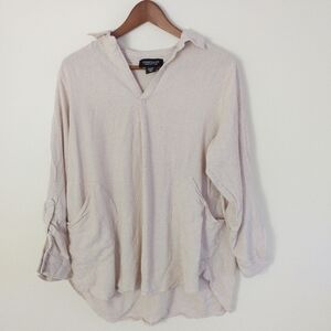 Jones New York Oversized Striped Top Size 1X